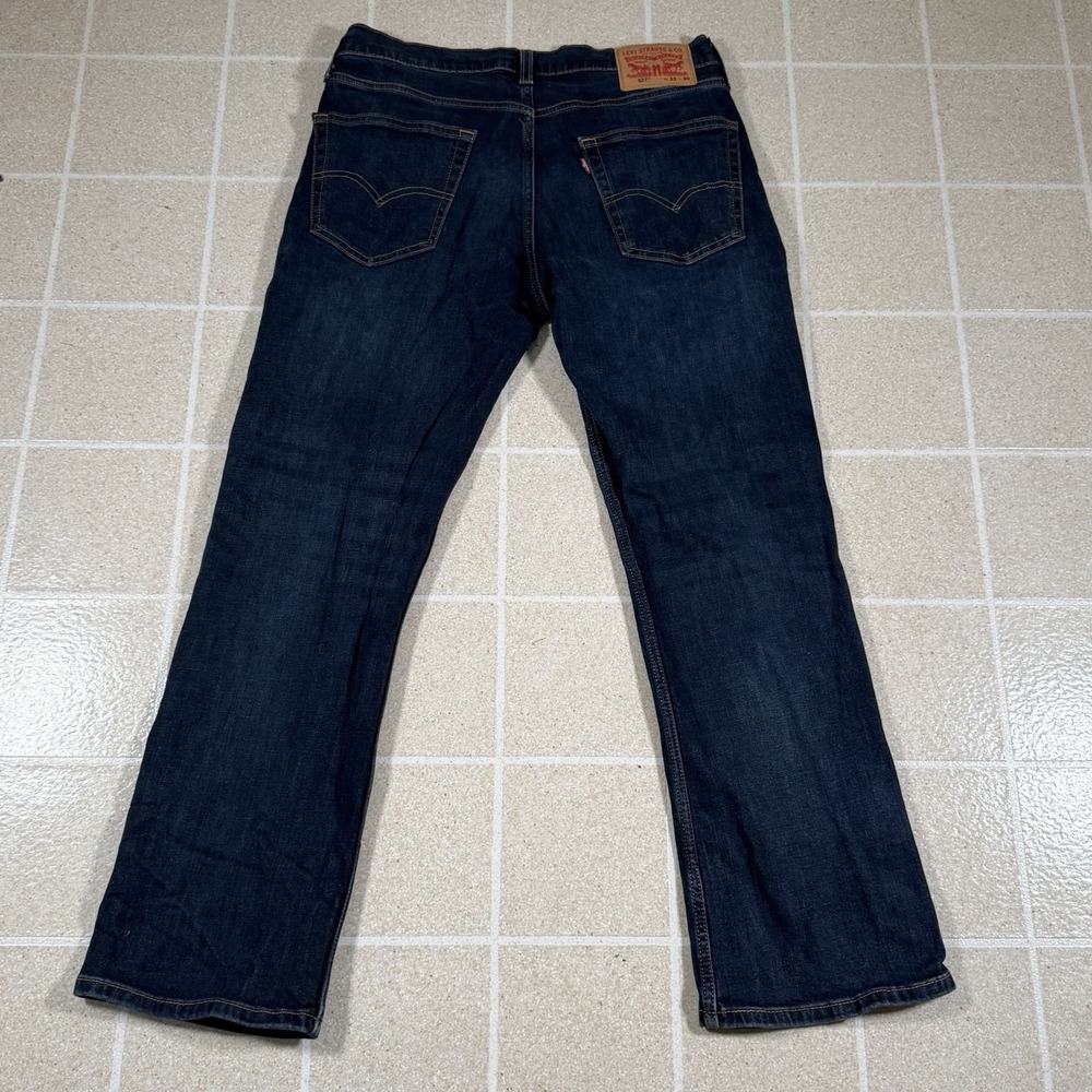 Vintage Y2K Levis 527 Low Bootcut Jeans Men 32x30 Dark Wash Denim Western Cowboy